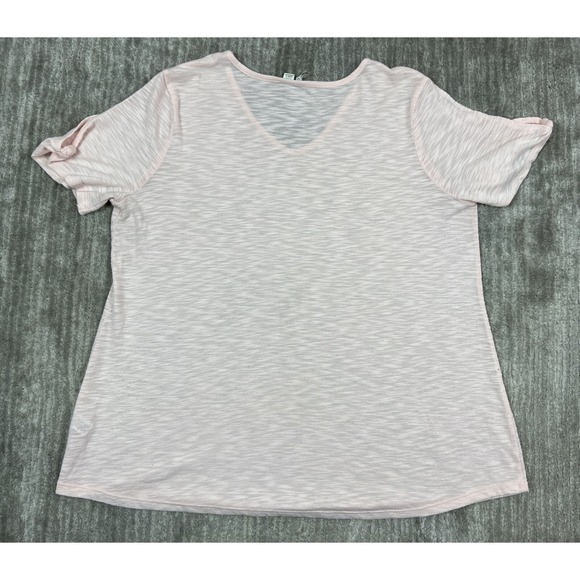 Cato Shirt Womens 14/16w Pink Semi sheer Shortsleeve Casual - Picture 6 of 10
